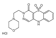 3-(2-morpholin-4-ylethyl)-5,5-dioxo-10H-pyridazino[4,5-b][1,4]benzothiazin-4-one,hydrochloride Structure