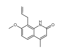 8-allyl-7-methoxy-4-methylquinolin-2(1H)-one Structure