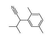 2-(2,5-dimethyl-phenyl)-3-methyl-butyronitrile结构式