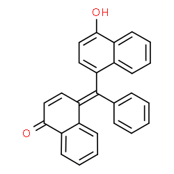 (4E)-4-[(4-hydroxynaphthalen-1-yl)-phenyl-methylidene]naphthalen-1-one Structure