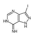 3-碘-1H-吡唑并[4,3-d]嘧啶-7-胺结构式