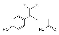 acetic acid,4-(1,2,2-trifluoroethenyl)phenol结构式