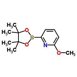 2-Methoxy-6-(4,4,5,5-tetramethyl-1,3,2-dioxaborolan-2-yl)pyridine Structure