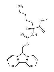 Fluorenylmethoxycarbonyl-Lys-methyl ester结构式