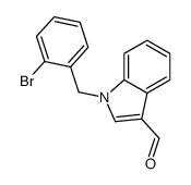 1-(2-bromobenzyl)-1H-indole-3-carboxaldehyde结构式