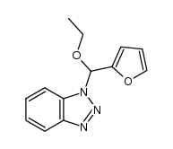 2-[(Benzotriazol-1-yl)ethoxymethyl]furan Structure