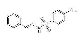 N-(benzylideneamino)-4-methyl-benzenesulfonamide structure