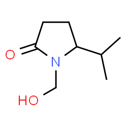 2-Pyrrolidinone,1-(hydroxymethyl)-5-(1-methylethyl)-(9CI) Structure