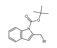 tert-butyl 2-bromomethylindole-1-carboxylate结构式