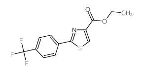 2-(4-TRIFLUOROMETHYL-PHENYL)-THIAZOLE-4-CARBOXYLIC ACID ETHYL ESTER structure