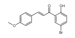 2'-Hydroxy-5'-brom-4-methoxy-chalkon结构式