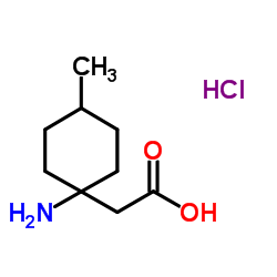 (1-Amino-4-methylcyclohexyl)acetic acid hydrochloride (1:1)结构式