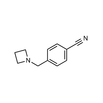 4-(氮杂环丁烷-1-基甲基)苯甲腈结构式