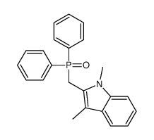 2-(diphenylphosphorylmethyl)-1,3-dimethylindole结构式