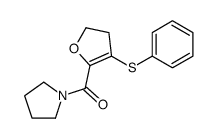 (4-phenylsulfanyl-2,3-dihydrofuran-5-yl)-pyrrolidin-1-ylmethanone Structure