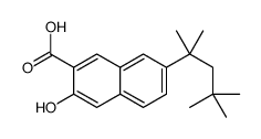 3-hydroxy-7-(2,4,4-trimethylpentan-2-yl)naphthalene-2-carboxylic acid结构式