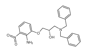 (S)-[3-(N,N-Dibenzylamino)-2-hydroxypropoxy]-2-amino-3-nitrobenzene Structure