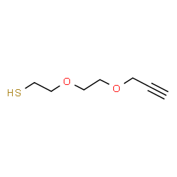 Propargyl-PEG2-Thiol Structure