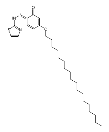 3-octadecoxy-6-(1,3-thiazol-2-ylhydrazinylidene)cyclohexa-2,4-dien-1-one结构式