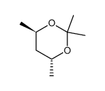 trans-2,2,4,6-tetramethyl-1,3-dioxane结构式