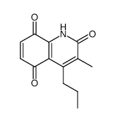 3-methyl-4-propyl-1H-2,5,8-quinolinetrione Structure