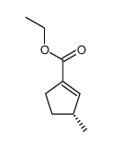 1-Cyclopentene-1-carboxylicacid,3-methyl-,ethylester,(R)-(9CI) Structure