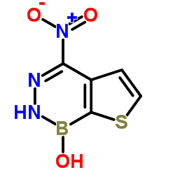 4-Nitrothieno[2,3-d][1,2,3]diazaborinin-1(2H)-ol结构式