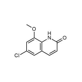 6-Chloro-8-methoxyquinolin-2(1H)-one Structure