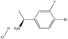 (S)-1-(4-Bromo-3-fluorophenyl)ethanamine hydrochloride Structure