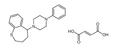 (E)-but-2-enedioic acid,1-phenyl-4-(2,3,4,5-tetrahydro-1-benzothiepin-5-yl)piperazine Structure