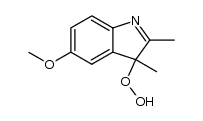 5-methoxy-2,3-dimethyl-3H-indol-3-yl hydroperoxide结构式