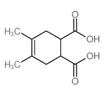 4-Cyclohexene-1,2-dicarboxylicacid, 4,5-dimethyl-结构式
