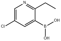 5-Chloro-2-ethylpyridine-3-boronic acid结构式