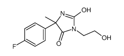 5-(4-fluorophenyl)-3-(2-hydroxyethyl)-5-methylimidazolidine-2,4-dione结构式