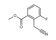 2-cyanomethyl-3-fluoro-benzoic acid methyl ester Structure
