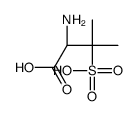 (2S)-2-amino-3-methyl-3-sulfobutanoic acid结构式