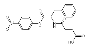N-琥珀酰- L -苯丙氨酸- p -硝基苯胺结构式