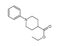 1-苯基哌啶-4-甲酸乙酯结构式