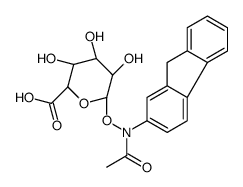 SODIUM (N-ACETYL-N-2-FLUORENYLHYDROXYLAMINEBETA-D-GLUCONSID)URONATE Structure