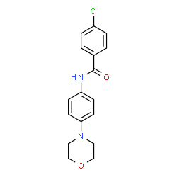 4-CHLORO-N-(4-MORPHOLINOPHENYL)BENZENECARBOXAMIDE结构式