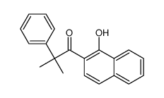 1-(1-hydroxynaphthalen-2-yl)-2-methyl-2-phenylpropan-1-one Structure