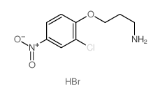 1-Propanamine,3-(2-chloro-4-nitrophenoxy)-, hydrobromide (1:1) Structure