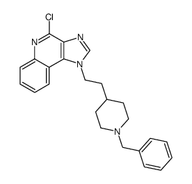 1-[2-(1-Benzyl-piperidin-4-yl)-ethyl]-4-chloro-1H-imidazo[4,5-c]quinoline Structure