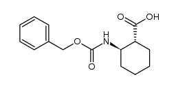 (1R,2R)-2-(benzyloxycarbonylamino)cyclohexanecarboxylic Acid Structure