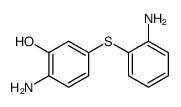 2-amino-5-(2-aminophenyl)sulfanylphenol Structure