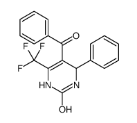 5-benzoyl-4-phenyl-6-(trifluoromethyl)-3,4-dihydro-1H-pyrimidin-2-one Structure