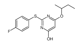 4-butan-2-yloxy-2-(4-fluorophenyl)sulfanyl-1H-pyrimidin-6-one Structure