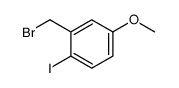 2-(bromomethyl)-1-iodo-4-methoxybenzene结构式