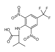 (2S)-2-[2,6-dinitro-4-(trifluoromethyl)anilino]-3-methylbutanoic acid Structure