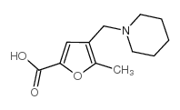 5-METHYL-4-PIPERIDIN-1-YLMETHYL-FURAN-2-CARBOXYLIC ACID structure